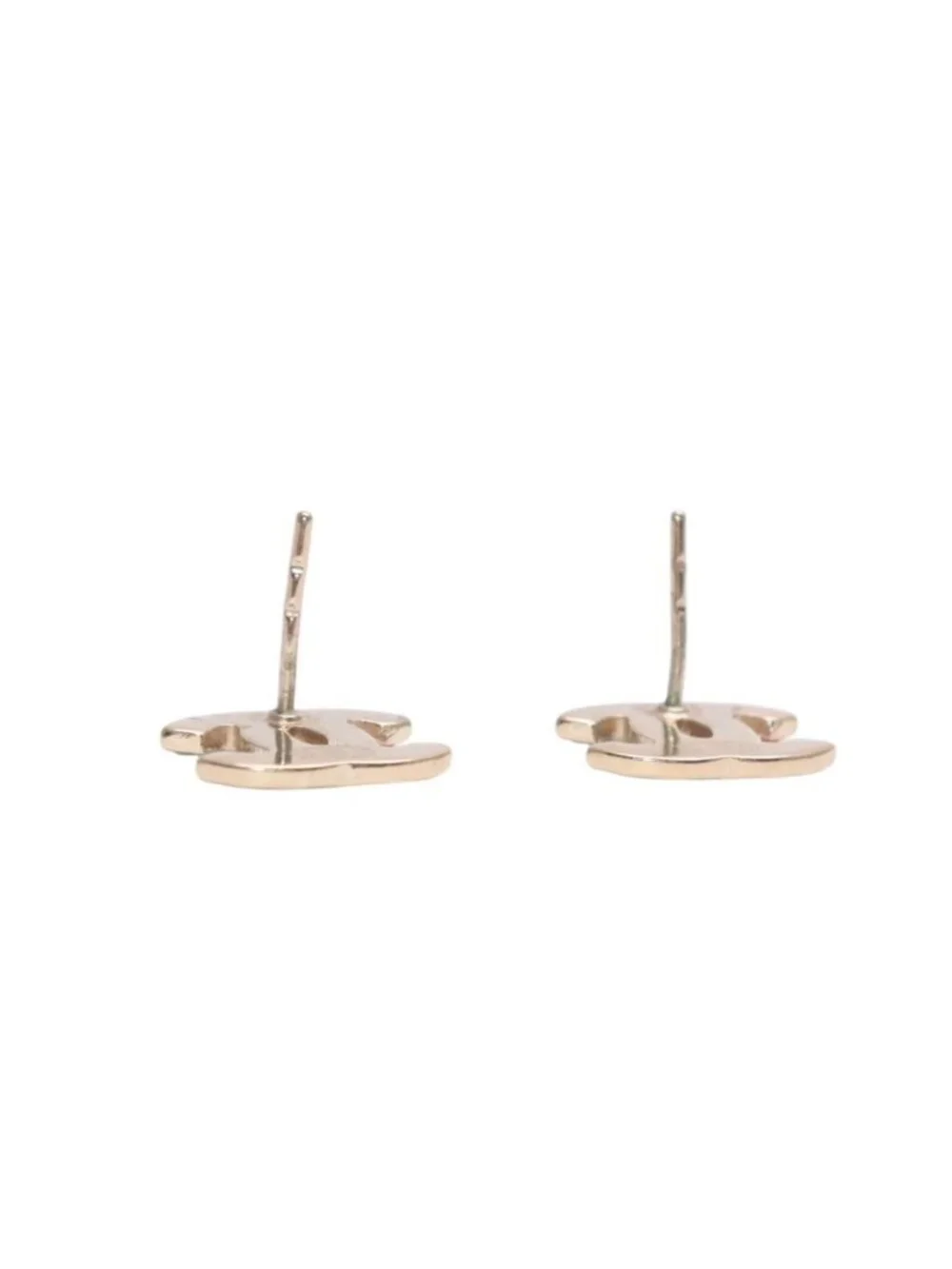 Chanel CC Logo Earrings 04 Color Stone Metal Gold Plated Multicolor